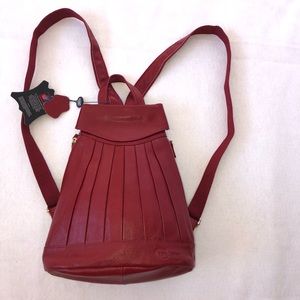 Ameri Red Leather purse attractive backpack